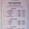 Massage price list
