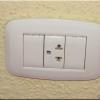 Electrical outlet in room